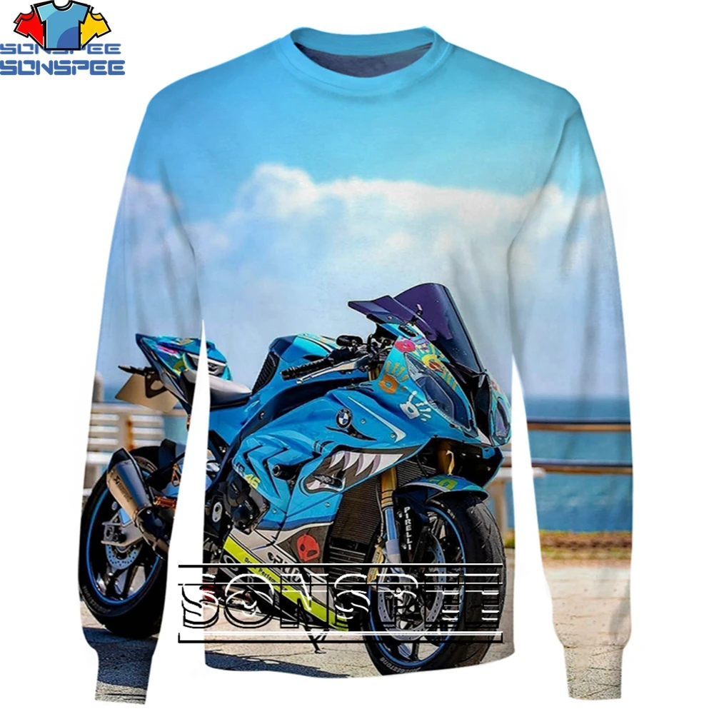 SONSPEE 3D Motorcycle Fashion Casual Loose Round Neck Sweatshirt Men and Women Popular Punk Trend Street Style Shinjuku Style
SONSPEE 3D Motorcycle Fashion Casual Loose Round Neck Sweatshirt Men and Women Popular Punk Trend Street Style Shinjuku Style