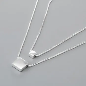 New Multi Layer Diamond Necklace European and American Punk Double Layer Diamond Clavicle Necklace Jewelry Gift Q1232 
New Multi Layer Diamond Necklace European and American Punk Double Layer Diamond Clavicle Necklace Jewelry Gift Q1232