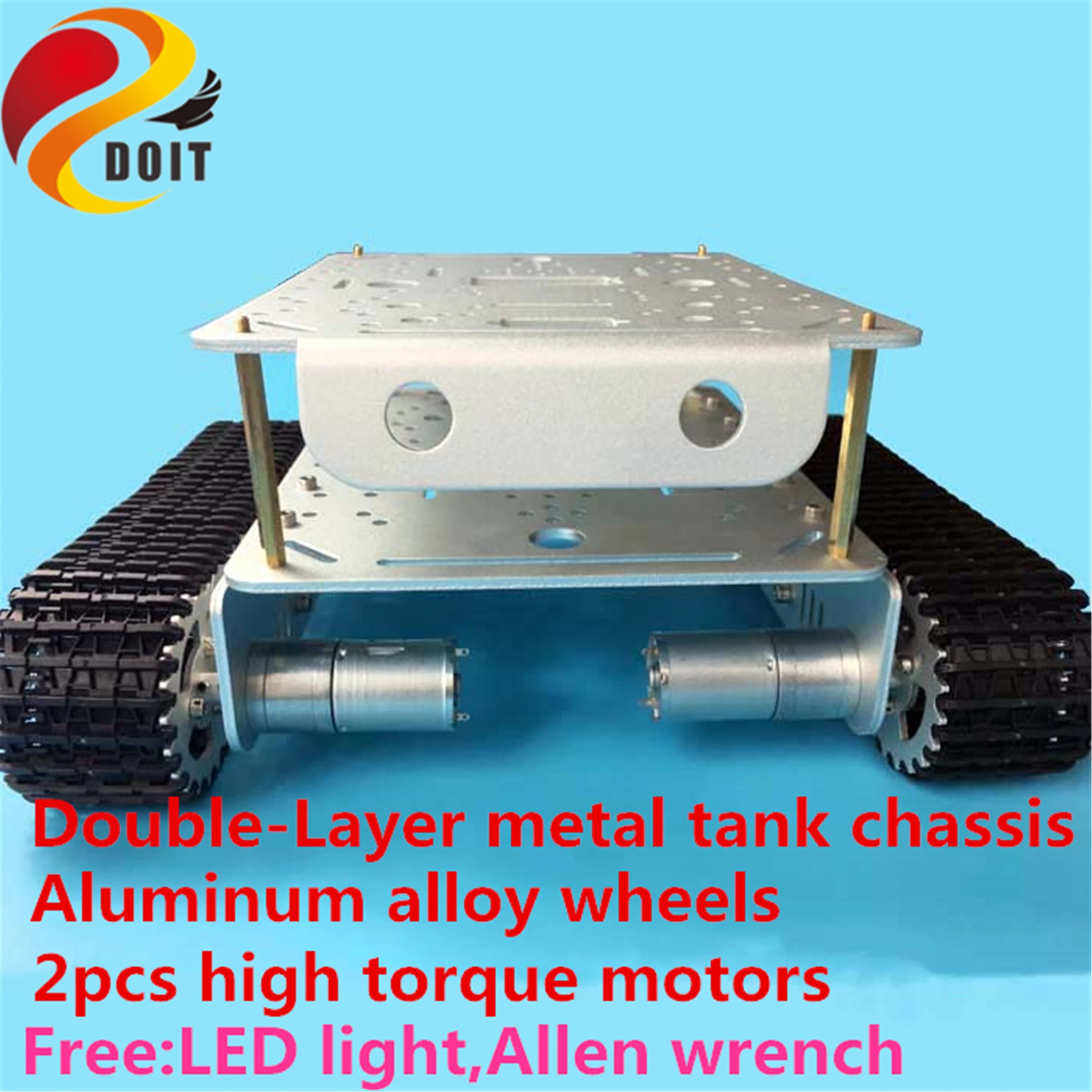 Двухслойное Металлическое шасси SZDOIT TD200 для гусеничного автомобиля, Роботизированный каркас 2WD с высоким крутящим моментом, кодировщик двигателя с большой нагрузкой «сделай сам» для Arduino
Двухслойное Металлическое шасси SZDOIT TD200 для гусеничного автомобиля, Роботизированный каркас 2WD с высоким крутящим моментом, кодировщик двигателя с большой нагрузкой «сделай сам» для Arduino