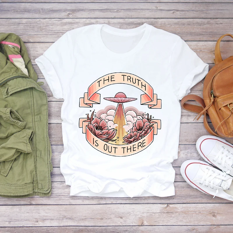 Aliens come and go UFO cartoon graphic printed women's T-shirt Harajuku street couple Kawaii loose short sleeves Harajuku Tops
Aliens come and go UFO cartoon graphic printed women's T-shirt Harajuku street couple Kawaii loose short sleeves Harajuku Tops