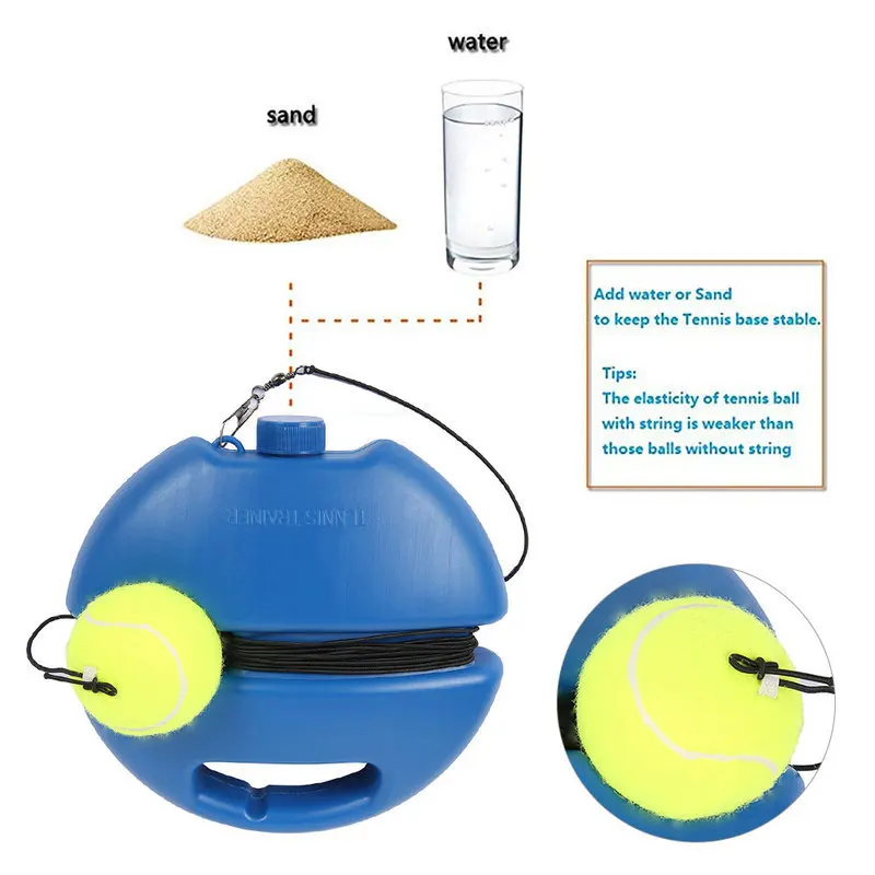 Heavy Duty Tennis Training Tool Exercise Tennis Ball Sport Self-study Rebound Ball with Tennis Trainer Baseboard Sparring Device 
Heavy Duty Tennis Training Tool Exercise Tennis Ball Sport Self-study Rebound Ball with Tennis Trainer Baseboard Sparring Device