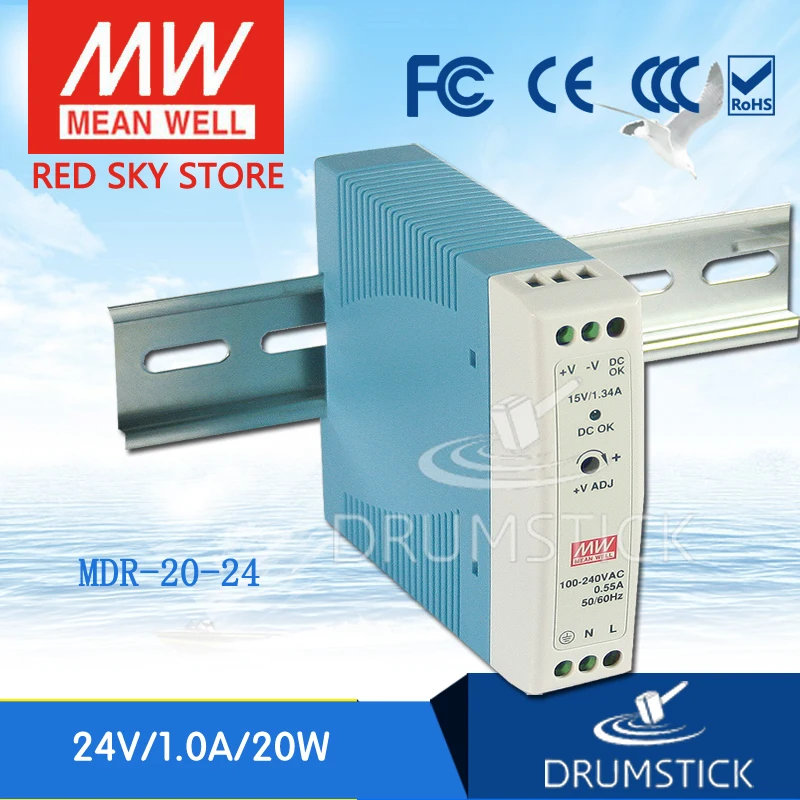 friendly MEAN WELL 12Pack MDR-20-24 24V 1A meanwell MDR-20 24V 24W Single Output Industrial DIN Rail Power Supply 
friendly MEAN WELL 12Pack MDR-20-24 24V 1A meanwell MDR-20 24V 24W Single Output Industrial DIN Rail Power Supply
