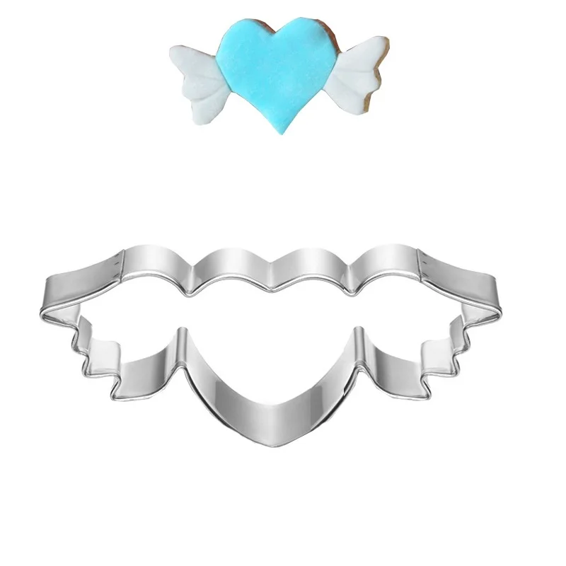 Cute Heart Metal Cookie Cutter Angel Wing Valentine Cake Decorating Tool Party Patisserie Love Fondant Cutter Biscuit Mold
Cute Heart Metal Cookie Cutter Angel Wing Valentine Cake Decorating Tool Party Patisserie Love Fondant Cutter Biscuit Mold