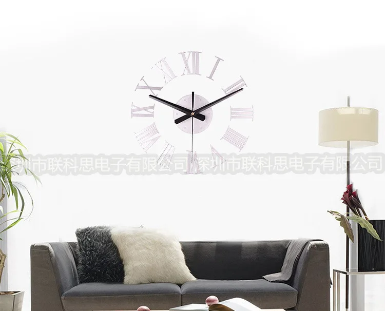 Wall Clock Diy Combination Industrial Style Roman Numerals Clock Plexiglass Mirror Mute Clock Home Decor Living Room Decoration
Wall Clock Diy Combination Industrial Style Roman Numerals Clock Plexiglass Mirror Mute Clock Home Decor Living Room Decoration