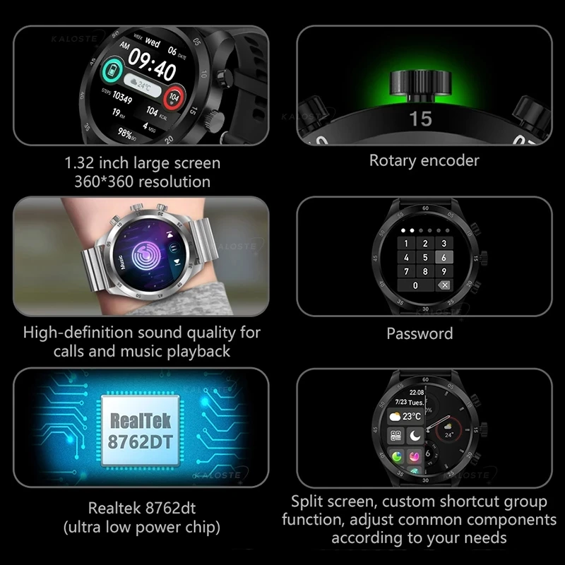 Новинка 2022 мужские умные часы с разрешением 360*360 HD Bluetooth-вызов пользовательский