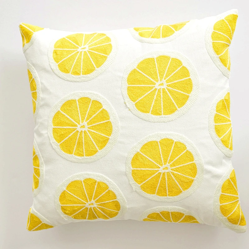 Lemon Cushion Cover Summer Pillowcase Fashion Throw Pillow for Sofa Bed Car Funda Conjines 45*45cm
Lemon Cushion Cover Summer Pillowcase Fashion Throw Pillow for Sofa Bed Car Funda Conjines 45*45cm