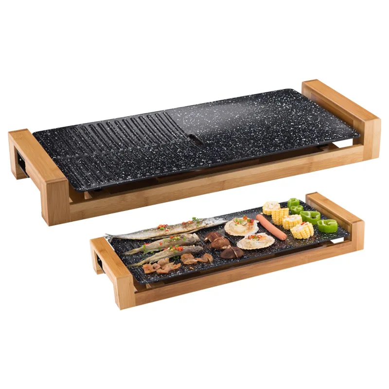 220V Electric Korean Baking Pan BBQ Non-stick Smokeless Ceramic Electric Oven Barbecue Machine Ultrathin For Family Party
220V Electric Korean Baking Pan BBQ Non-stick Smokeless Ceramic Electric Oven Barbecue Machine Ultrathin For Family Party