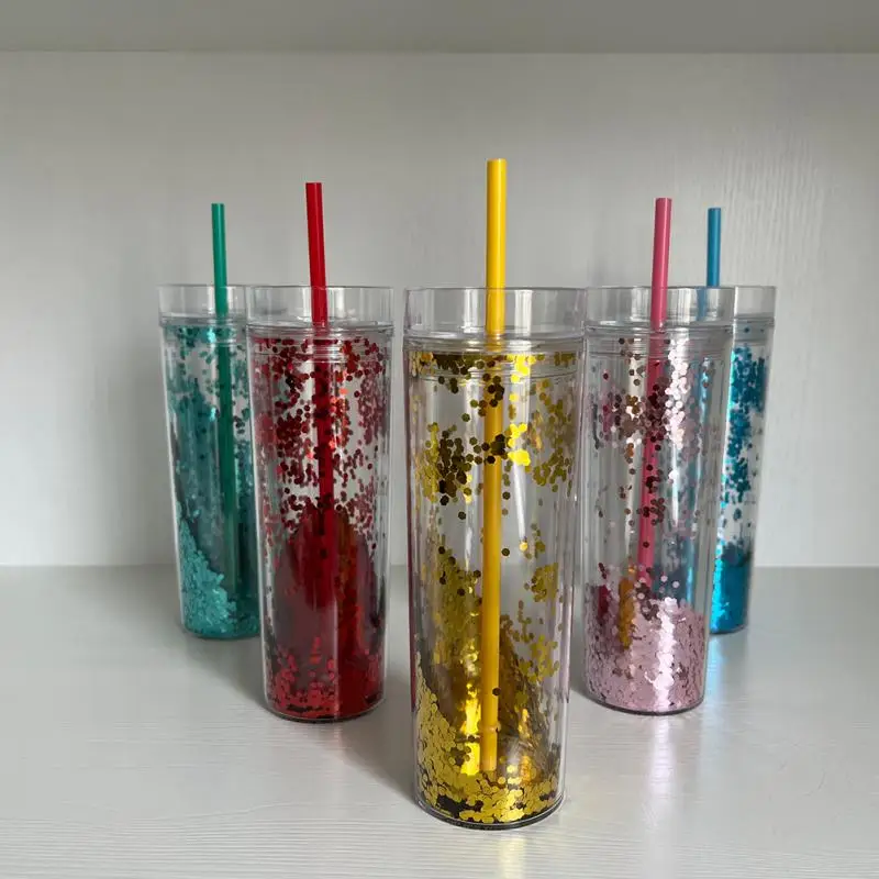 New Double Layer Shiny Transparent Plastic Cup 473ml/16oz Creative Water Cup Straw Cup Coffee Cup Tumbler Coffee Mug With Straw
New Double Layer Shiny Transparent Plastic Cup 473ml/16oz Creative Water Cup Straw Cup Coffee Cup Tumbler Coffee Mug With Straw