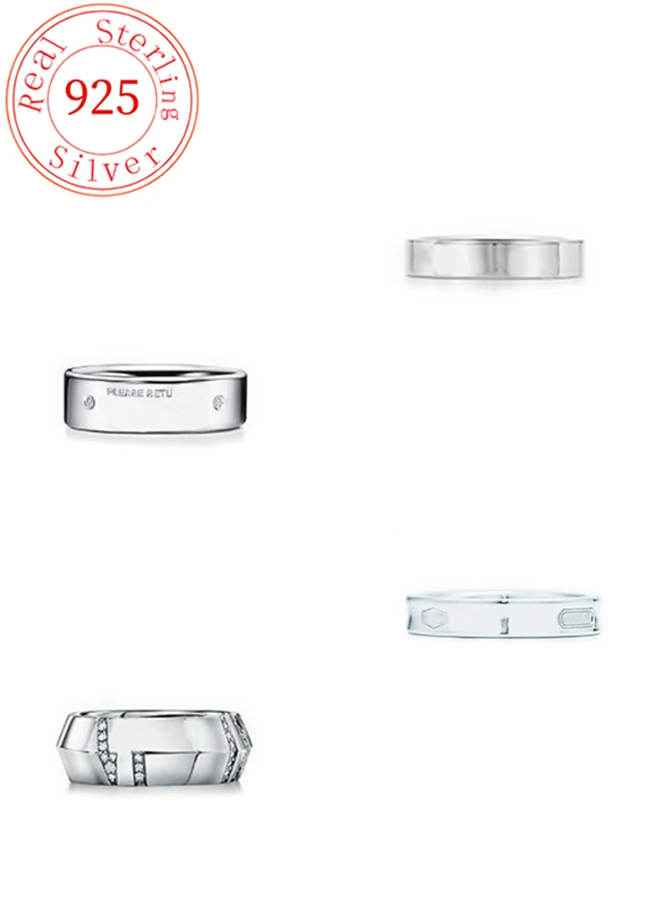 925 Sterling Silver Ring For Women And Men Wedding Couple Rings Christmas Festival Gift
925 Sterling Silver Ring For Women And Men Wedding Couple Rings Christmas Festival Gift