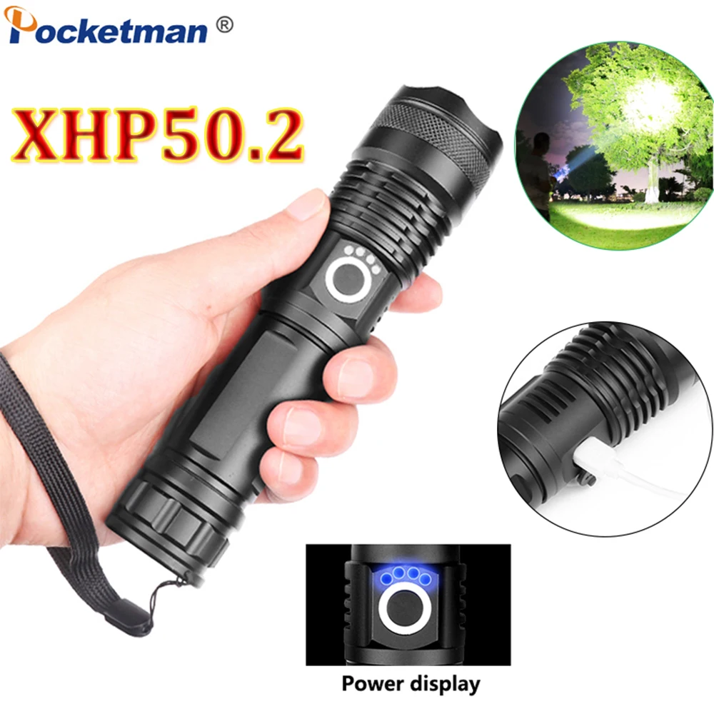 Pocketman Powerful Flashlight Drop Shipping XHP50.2 LED Flashlight Zoomable Torch Waterproof Flashlight Use 18650 Battery
Pocketman Powerful Flashlight Drop Shipping XHP50.2 LED Flashlight Zoomable Torch Waterproof Flashlight Use 18650 Battery