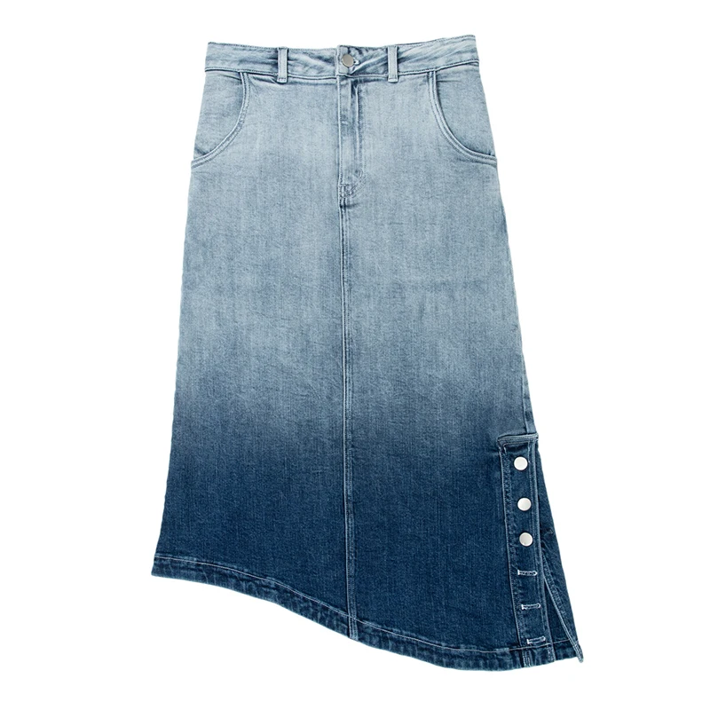 CHICEVER Casual Hit Color Denim Skirt For Women High Waist Asymmetrical A Line Midi Loose Skirts Female Summer Fashion 2021
CHICEVER Casual Hit Color Denim Skirt For Women High Waist Asymmetrical A Line Midi Loose Skirts Female Summer Fashion 2021