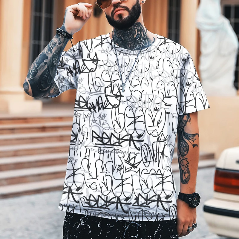 Personality Fashion Trend Men's T-shirt Summer Breathable Sweatshirt Casual Street Harajuku Pullover Short-sleeved Men's O-neck
Personality Fashion Trend Men's T-shirt Summer Breathable Sweatshirt Casual Street Harajuku Pullover Short-sleeved Men's O-neck