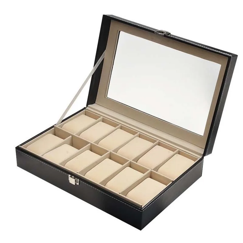 12-digit Leather Watch Box Watch Box Open Window Watch Box Watch Organizer Watch Storage Watch Display Stand
12-digit Leather Watch Box Watch Box Open Window Watch Box Watch Organizer Watch Storage Watch Display Stand