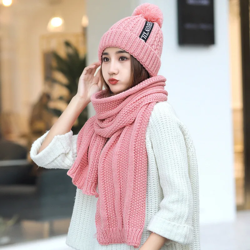 New Women Winter Hat & Scarf Set High Quality Add Fur Lined Flanging Cap Female Stylish Alphabet cloth label Warm Thick Outdoor
New Women Winter Hat & Scarf Set High Quality Add Fur Lined Flanging Cap Female Stylish Alphabet cloth label Warm Thick Outdoor
