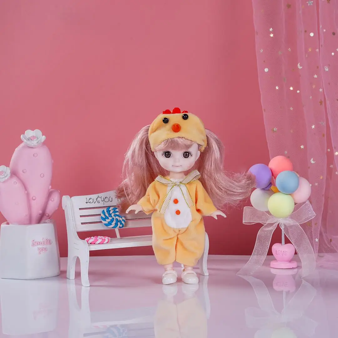 BJD 16CM Doll 13 Movable Joints Dolls Casual Fashion Princess Clothes Suit Accessories Nude Decoration Multicolor Hair Girl Toy
BJD 16CM Doll 13 Movable Joints Dolls Casual Fashion Princess Clothes Suit Accessories Nude Decoration Multicolor Hair Girl Toy