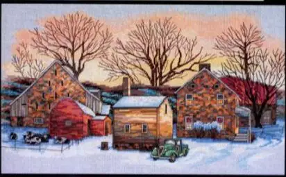 MM Top Quality Beautiful Lovely Counted Cross Stitch Kit Farm Hamlet Tome Home House at Dawn Green Car dim 35255 
MM Top Quality Beautiful Lovely Counted Cross Stitch Kit Farm Hamlet Tome Home House at Dawn Green Car dim 35255