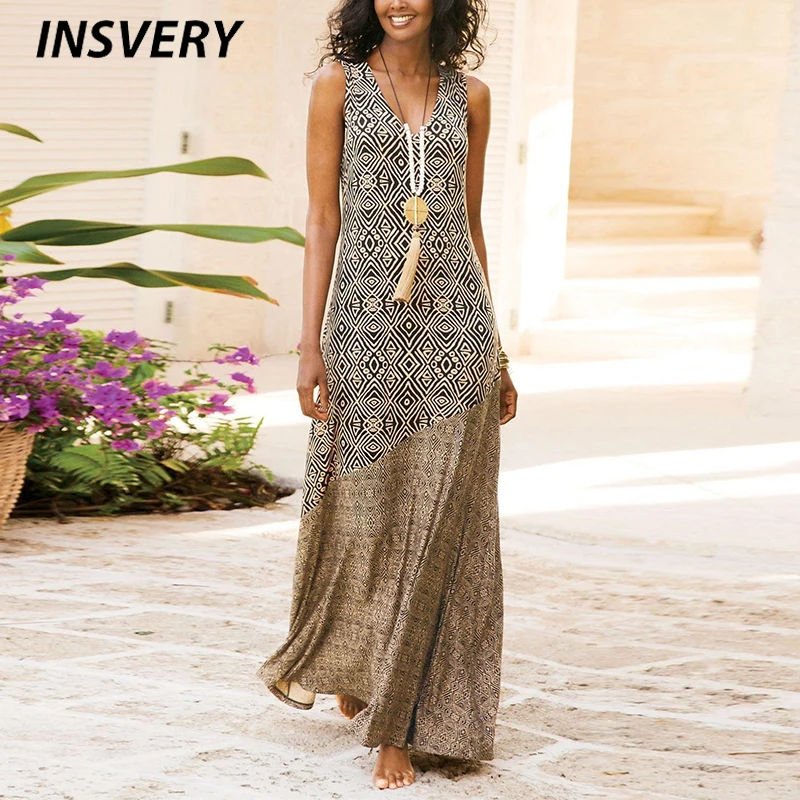 Vintage Print Dress Women Sleeveless V Neck Fashion Summer Long Dress Women Elegant Beach Party Dresses For Women 2022
Vintage Print Dress Women Sleeveless V Neck Fashion Summer Long Dress Women Elegant Beach Party Dresses For Women 2022