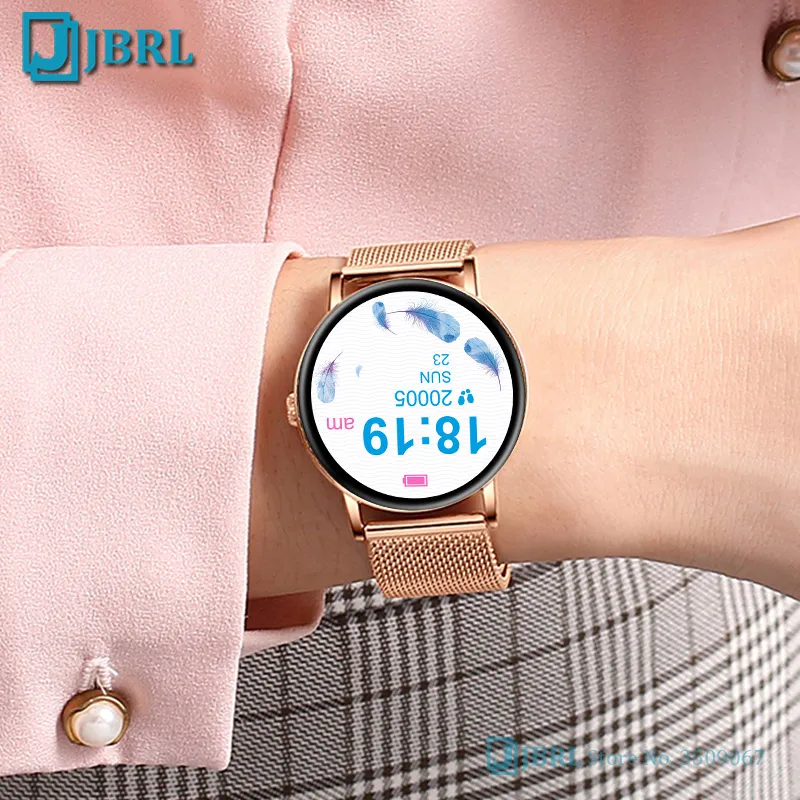 JBRL Ladies Smart Watch Women Blood Pressure Heart Rate Monitor Fitness tracker Sport Smart Clcok Alarm reminder Smartwatch
JBRL Ladies Smart Watch Women Blood Pressure Heart Rate Monitor Fitness tracker Sport Smart Clcok Alarm reminder Smartwatch