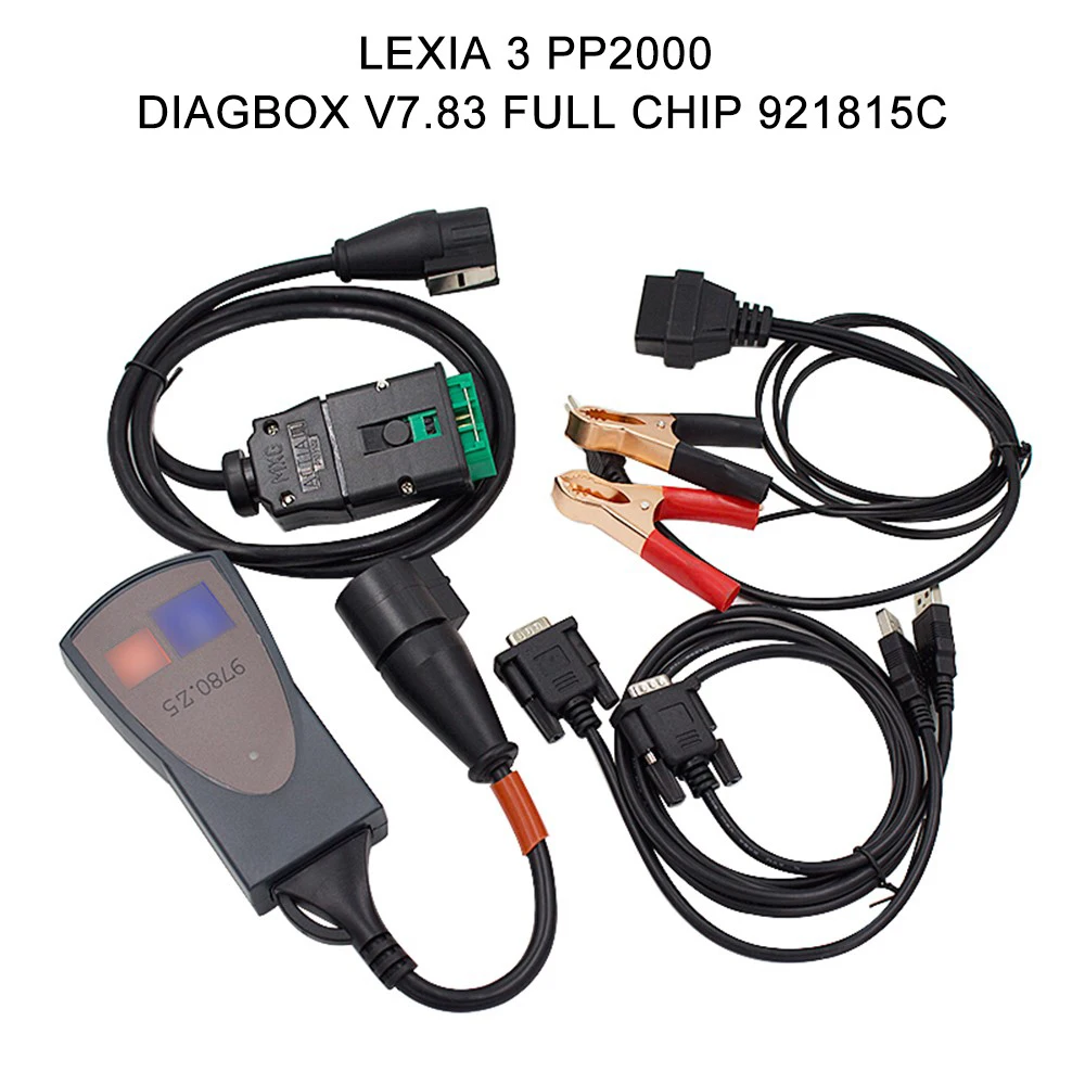 Lexia 3 PP2000 Diagbox V7.83 Full Chip Set 921815C Diagnostic Tool for Citroen Lexia 3 Auto Scanner Car Accessories
Lexia 3 PP2000 Diagbox V7.83 Full Chip Set 921815C Diagnostic Tool for Citroen Lexia 3 Auto Scanner Car Accessories