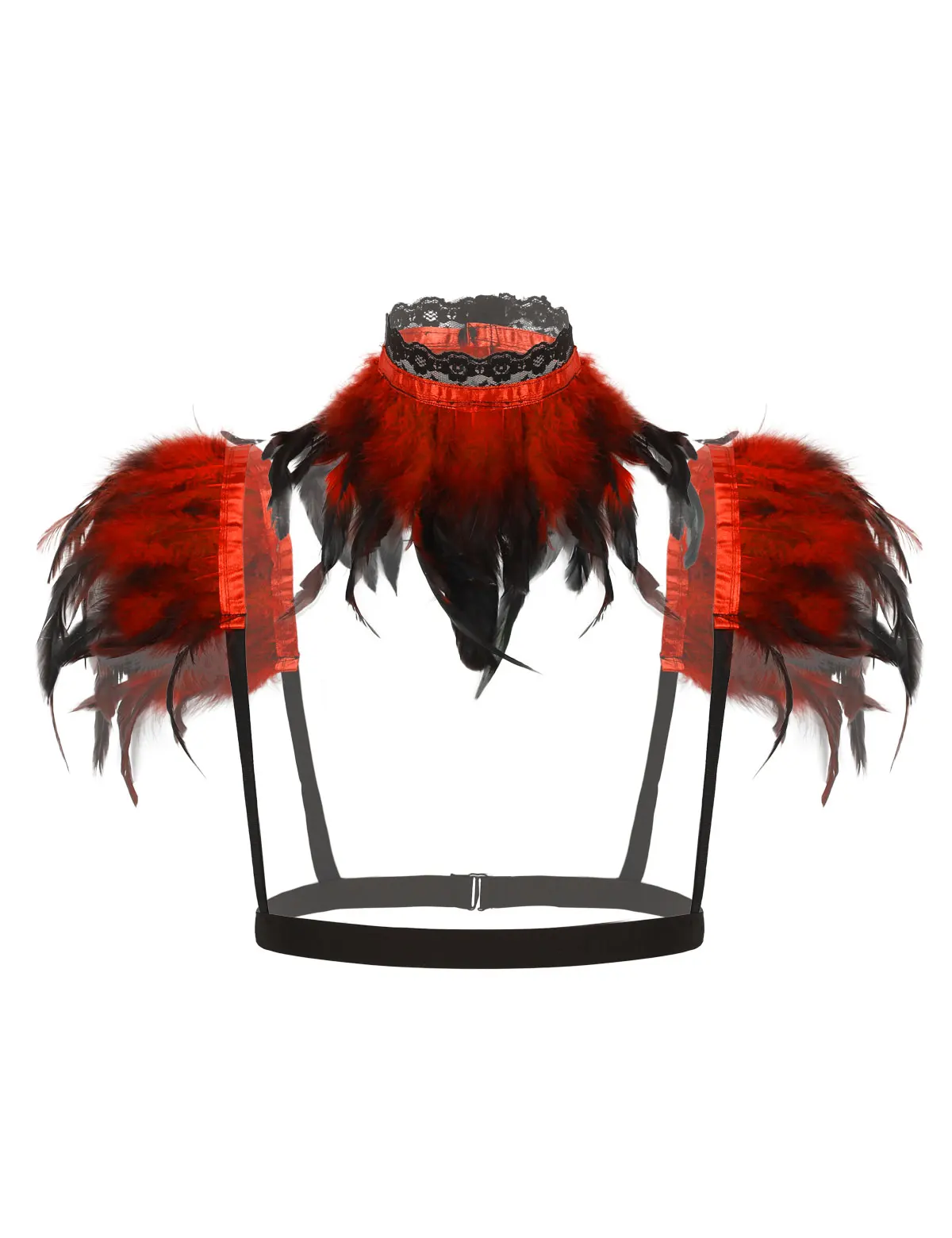 2Pcs Women Shrug Shawl Gothic Victorian Natural Feather Shoulder Wrap Cape with Lace Hem Collar Halloween Costume Party
2Pcs Women Shrug Shawl Gothic Victorian Natural Feather Shoulder Wrap Cape with Lace Hem Collar Halloween Costume Party