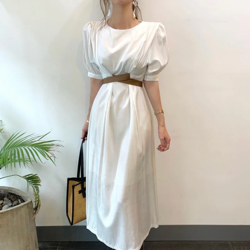 2021 New Women Summer Elegant White Long Dress Puff Sleeve Patchwork Slim Waist Zipper A-line Maxi Sundress
2021 New Women Summer Elegant White Long Dress Puff Sleeve Patchwork Slim Waist Zipper A-line Maxi Sundress