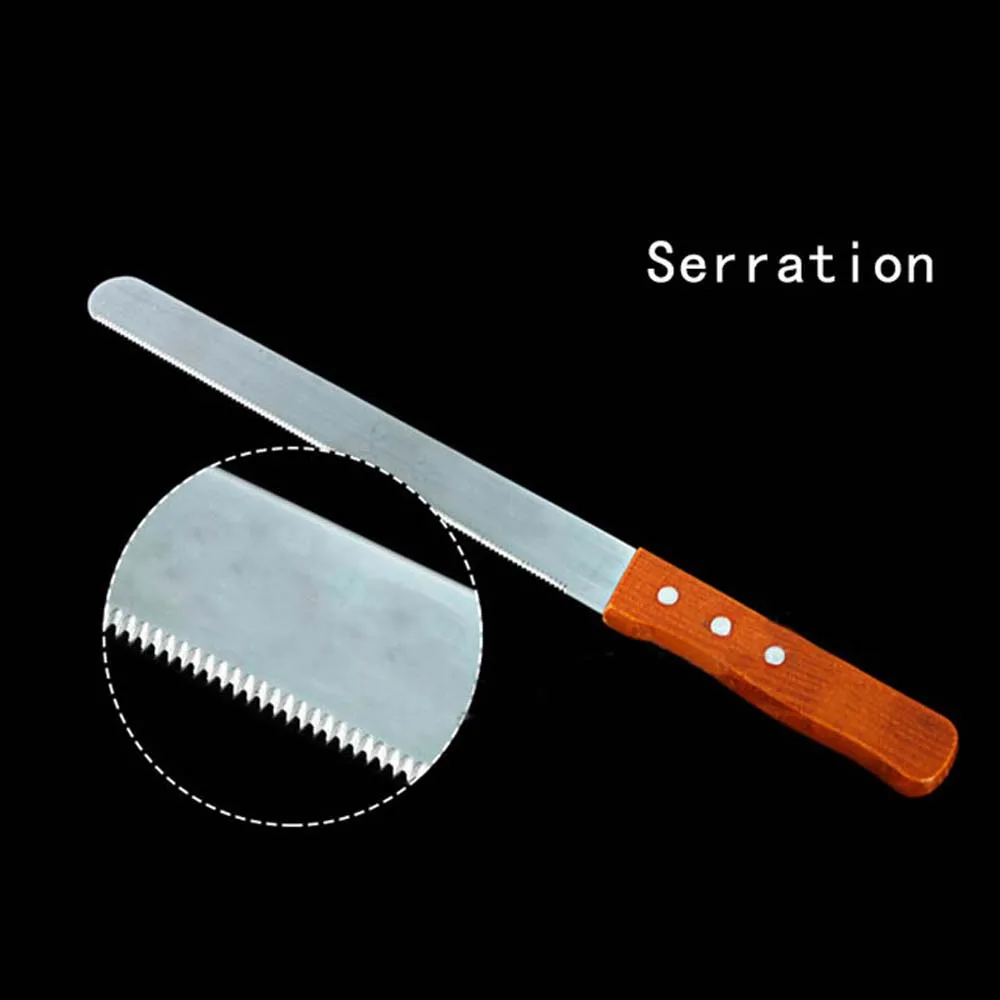 10 polegad stainless steel bread knife sawtooth wood fist baking knife cutting DIY family cooking biscuit
10 polegad stainless steel bread knife sawtooth wood fist baking knife cutting DIY family cooking biscuit