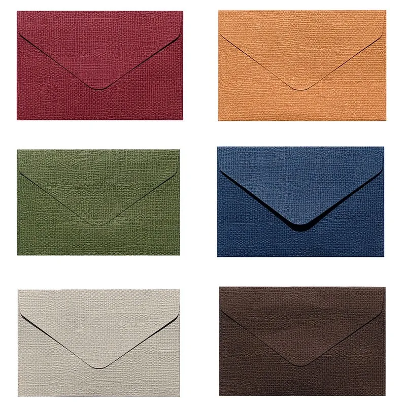 50packs Wholesale Linen Textured Triangle Envelope Colorful Paper Wedding Party Invitation Greeting Card Brown wine red 105*70mm
50packs Wholesale Linen Textured Triangle Envelope Colorful Paper Wedding Party Invitation Greeting Card Brown wine red 105*70mm