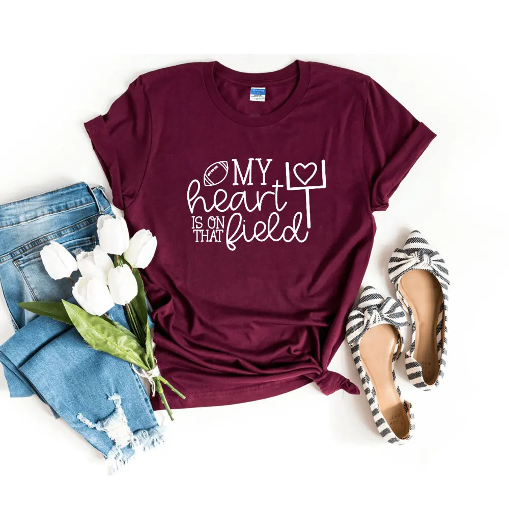 My Heart Is On That Field-Short Sleeve Sports Mom Tshirt Football Mother Shirt Soccer Graphic Tee Clothes Women Oversize Stylish
My Heart Is On That Field-Short Sleeve Sports Mom Tshirt Football Mother Shirt Soccer Graphic Tee Clothes Women Oversize Stylish