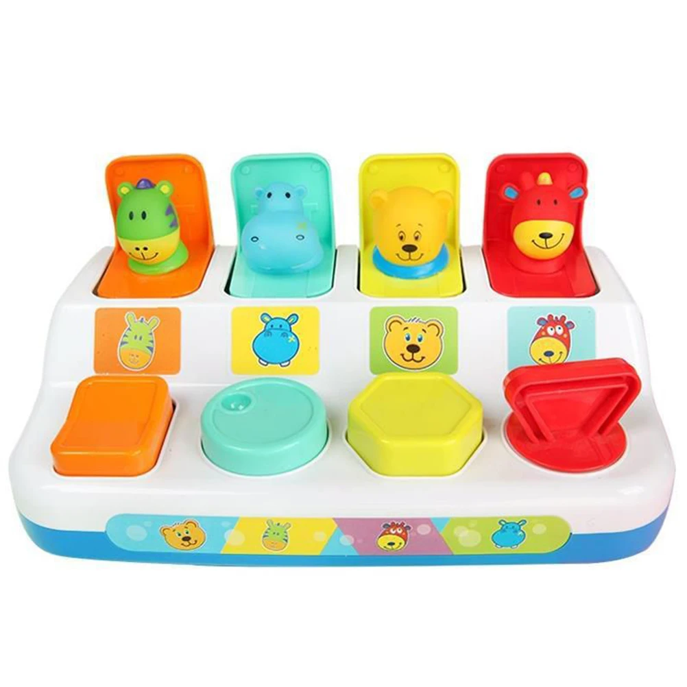 Interactive Pop Up Shape Animals Toy Switch box Button Box Baby Intelligence Push Doll Toy Baby Learning Development Toy game
Interactive Pop Up Shape Animals Toy Switch box Button Box Baby Intelligence Push Doll Toy Baby Learning Development Toy game