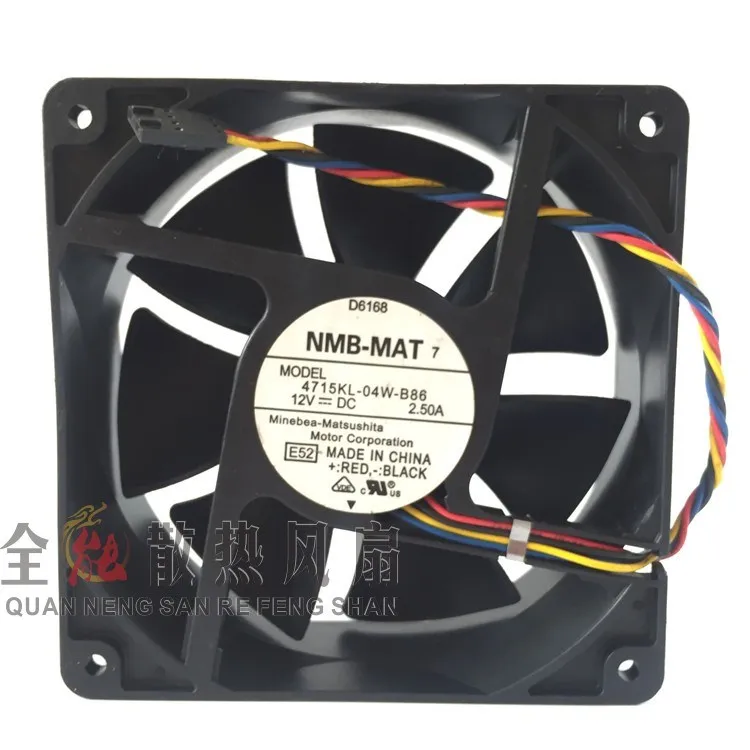 Free Shipping NMB 12038 12V 2.5A 4715KL-04W-B86 4 wire server fan For PE840 PE850 D6168 12cm
Free Shipping NMB 12038 12V 2.5A 4715KL-04W-B86 4 wire server fan For PE840 PE850 D6168 12cm