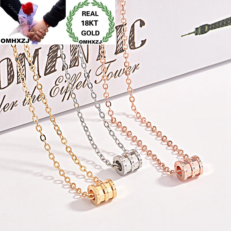 OMHXZJ Wholesale European Fashion Woman Girl Birthday Wedding Gift Waist Bead Zircon 18KT White Rose Gold Pendant Necklace NA230
OMHXZJ Wholesale European Fashion Woman Girl Birthday Wedding Gift Waist Bead Zircon 18KT White Rose Gold Pendant Necklace NA230