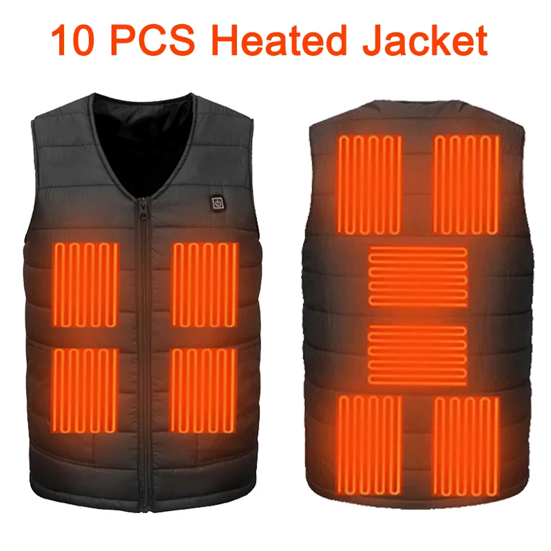 10 PCS Heated Jacket Self Heating Vest Fashion Men Women Coat Intelligent Electric Winter Heating Thermal Warm Clothes 발열조끼
10 PCS Heated Jacket Self Heating Vest Fashion Men Women Coat Intelligent Electric Winter Heating Thermal Warm Clothes 발열조끼