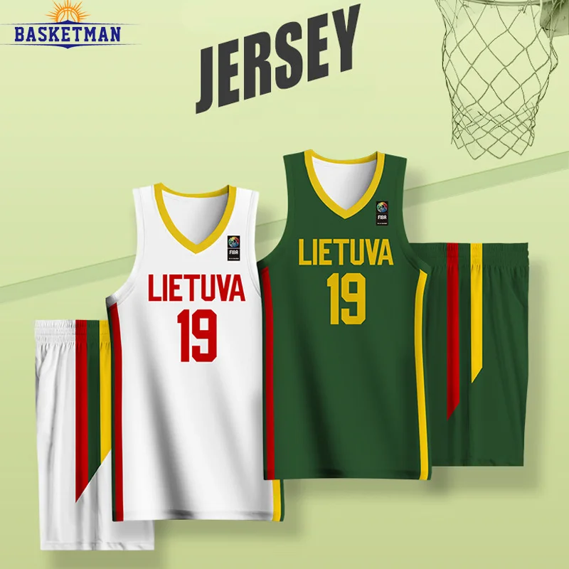 Men's Basketball Sets Full Sublimation LIETUVA Letter Printed Customizable Name Logo Jersey Training Quickly Dry Tracksuits Male
Men's Basketball Sets Full Sublimation LIETUVA Letter Printed Customizable Name Logo Jersey Training Quickly Dry Tracksuits Male