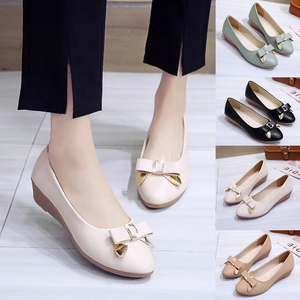 Women's Casual Bow Rhinestone Flat Bottom PointedLow-heeled Female Shallow Trend Authentic Popular Womens Shoes Flats
Women's Casual Bow Rhinestone Flat Bottom PointedLow-heeled Female Shallow Trend Authentic Popular Womens Shoes Flats