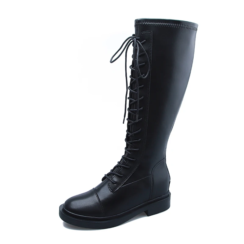 35-43 Black Widen Long Boots Women Waterproof Middle Heel Knight Boots Thick Leg Boots Elastic High Boots Women
35-43 Black Widen Long Boots Women Waterproof Middle Heel Knight Boots Thick Leg Boots Elastic High Boots Women