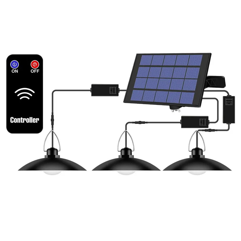 Waterproof Trible Head Solar Pendant Light Outdoor Indoor Solar Lamp With Cable Suitable For Courtyard Garden Indoor Etc
Waterproof Trible Head Solar Pendant Light Outdoor Indoor Solar Lamp With Cable Suitable For Courtyard Garden Indoor Etc