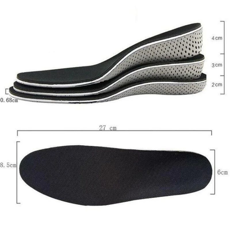 Hot 1 Pair Women Men Comfortable Height Increase Insole Unisex Insert Memory Foam Insoles Shoes Full Pad Cushion
Hot 1 Pair Women Men Comfortable Height Increase Insole Unisex Insert Memory Foam Insoles Shoes Full Pad Cushion