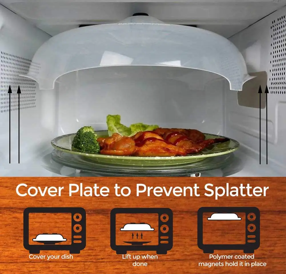 Microwave oven with steam vent cover kitchen tool hover cover anti-spill cover plastic cover microwave oven splash-proof cover
Microwave oven with steam vent cover kitchen tool hover cover anti-spill cover plastic cover microwave oven splash-proof cover