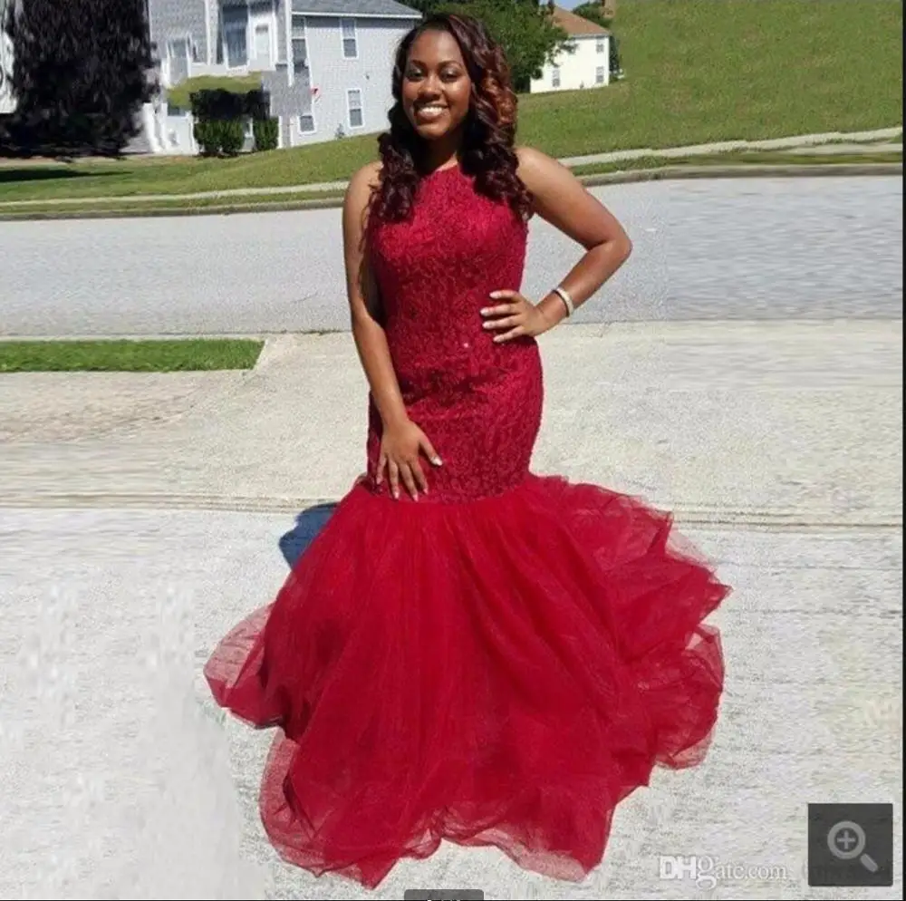 Hot sale formal Sexy Mermaid Prom Dresses 2020 plus size Red Lace Tulle Sleeveless prom dress formal gowns Robe De Soiree
Hot sale formal Sexy Mermaid Prom Dresses 2020 plus size Red Lace Tulle Sleeveless prom dress formal gowns Robe De Soiree