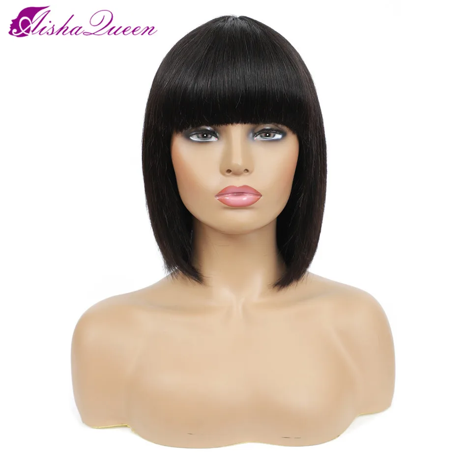 Aisha Queen Straight Bob Human Hair Wigs With Brazilian Remy Human Hair Bob Wig No Lace Full Machine Made Wigs
Aisha Queen Straight Bob Human Hair Wigs With Brazilian Remy Human Hair Bob Wig No Lace Full Machine Made Wigs