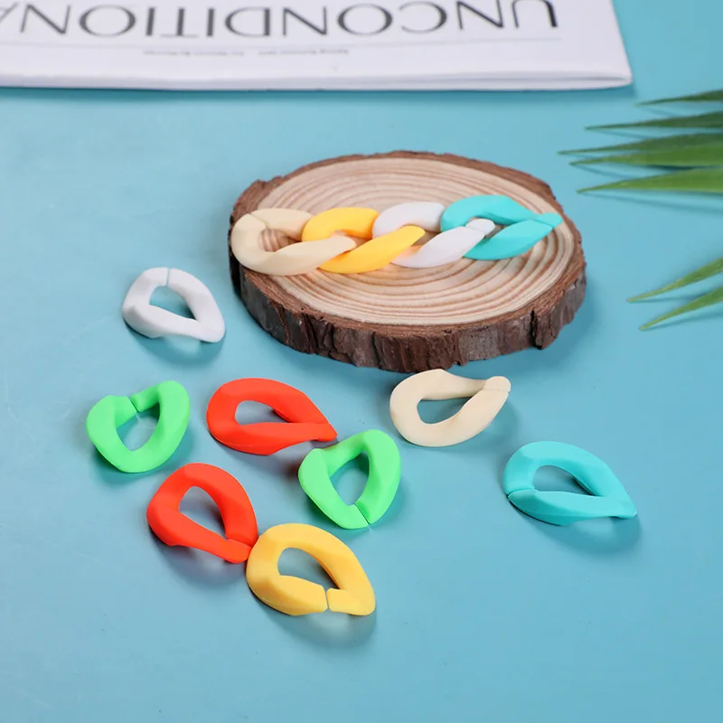 50pcs 29mm*20mm Acrylic Frosting Chains Assembled Parts Beads For Jewelry Making DIY Bracelet Necklace Earrings Accessories
50pcs 29mm*20mm Acrylic Frosting Chains Assembled Parts Beads For Jewelry Making DIY Bracelet Necklace Earrings Accessories