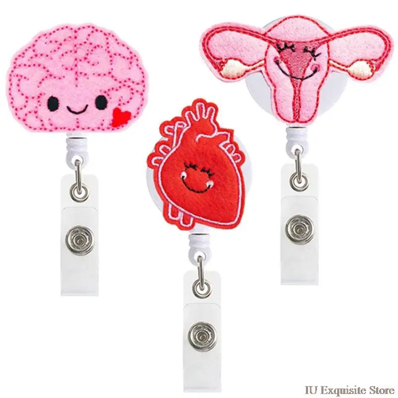 1 Pc 360° Cute Retractable Nurse Badge Reel Clip Badge Holder Students Doctor ID Card Holder Kawaii Organ Heart Key Ring Chain
1 Pc 360° Cute Retractable Nurse Badge Reel Clip Badge Holder Students Doctor ID Card Holder Kawaii Organ Heart Key Ring Chain