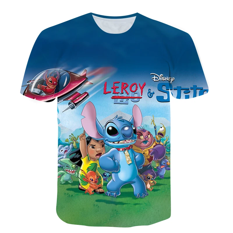 Disney Lilo Stitch Cartoon T-shirts Kids Boys Girls Top Casual Funny Cool Fashion Short Sleeve T shirt Children's Clothing
Disney Lilo Stitch Cartoon T-shirts Kids Boys Girls Top Casual Funny Cool Fashion Short Sleeve T shirt Children's Clothing