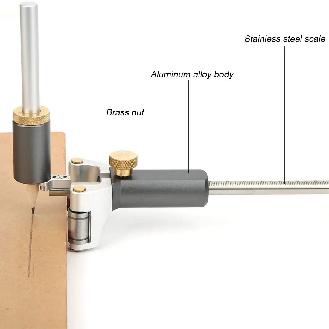 0-120Mm Woodworking Marking Device Linear Arc Dual-Purpose Marking Device Multi-Function Set Sliding Marking Aluminum Alloy Tool
0-120Mm Woodworking Marking Device Linear Arc Dual-Purpose Marking Device Multi-Function Set Sliding Marking Aluminum Alloy Tool
