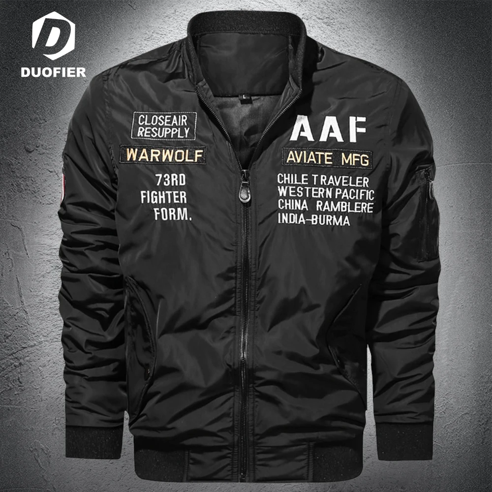 2021 Men Jacket Military Coats Casual Fashion Windbreaker Letter Print Mens Overalls Bomber Jacket Black Streetwear Man Outwear
2021 Men Jacket Military Coats Casual Fashion Windbreaker Letter Print Mens Overalls Bomber Jacket Black Streetwear Man Outwear