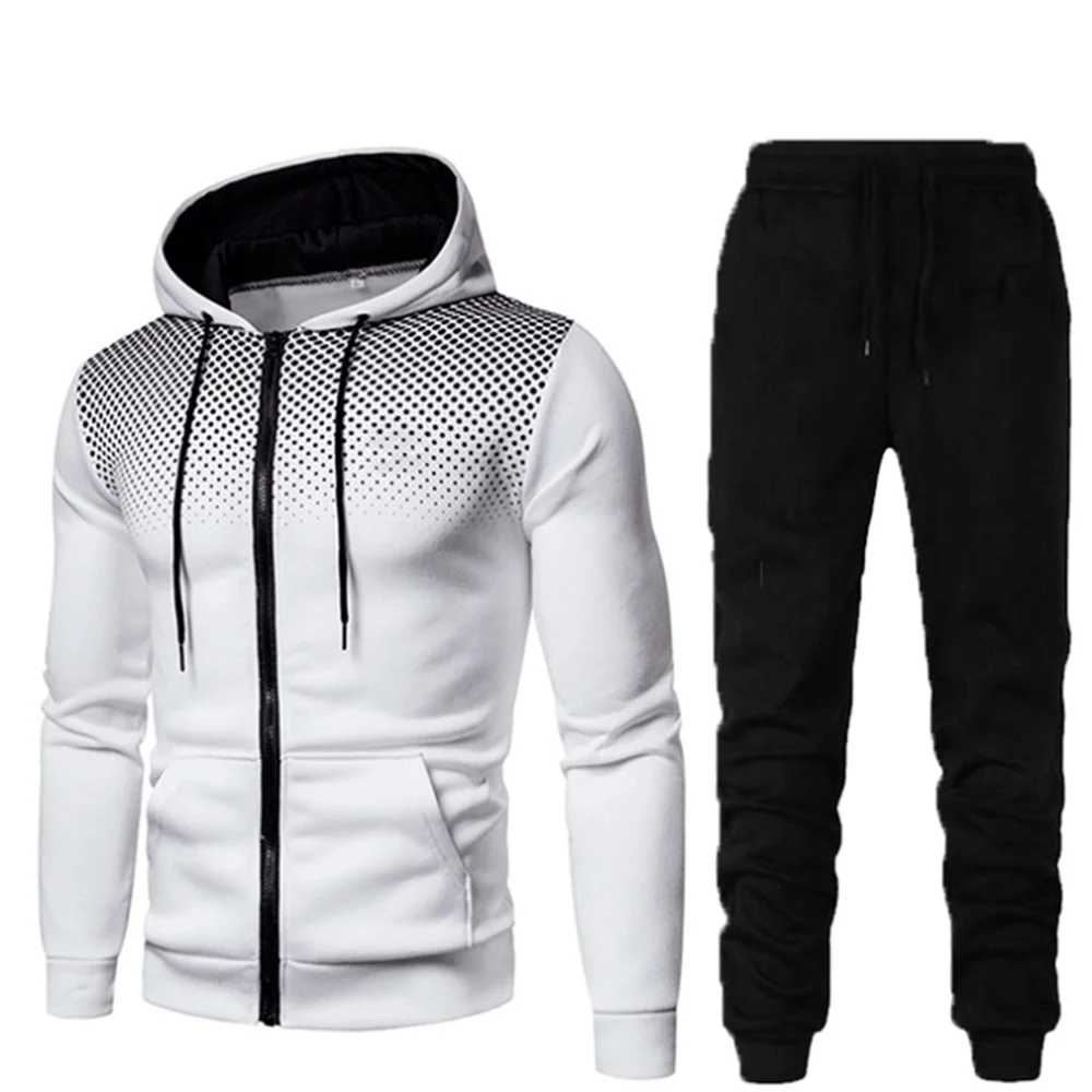 Men's set Casual Autumn New Hoodies + Pants Tracksuit Sportswear Long Hooded with Zipper Sweatshirts Set harajuku Male Clothes
Men's set Casual Autumn New Hoodies + Pants Tracksuit Sportswear Long Hooded with Zipper Sweatshirts Set harajuku Male Clothes