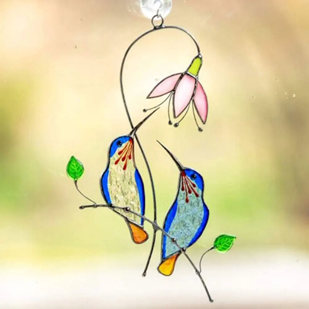 Stained Glass Birds Window Hanging Acrylic Cartoon Birds Panel Ornament Suncatcher Decoration Wall Hanging Birds Decor garden
Stained Glass Birds Window Hanging Acrylic Cartoon Birds Panel Ornament Suncatcher Decoration Wall Hanging Birds Decor garden