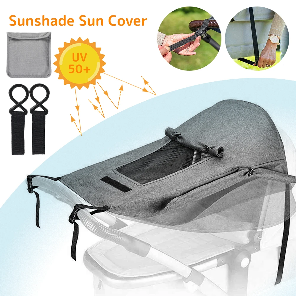 

Universal Pushchair Awning Baby Stroller Accessories for Baby Prams Car Outdoo Windproof Waterproof UV Protection Sunshade Cover