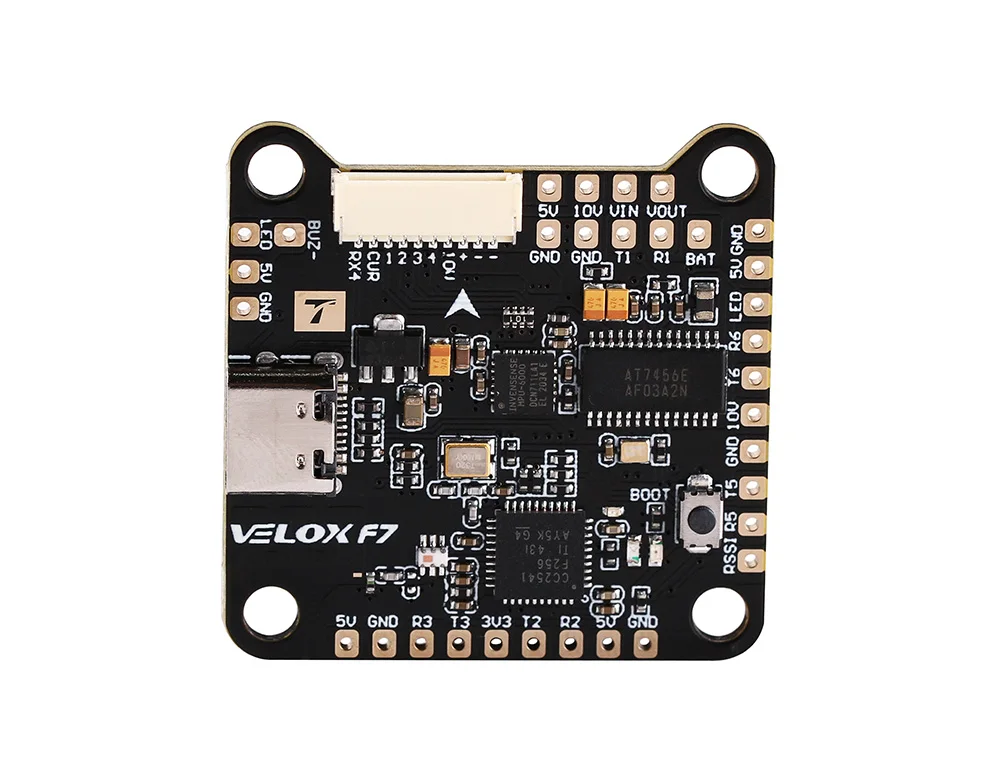 Полетный контроллер TMOTOR T-MOTOR Velox series F7 premium, bluetooth, для гоночного дрона
Полетный контроллер TMOTOR T-MOTOR Velox series F7 premium, bluetooth, для гоночного дрона