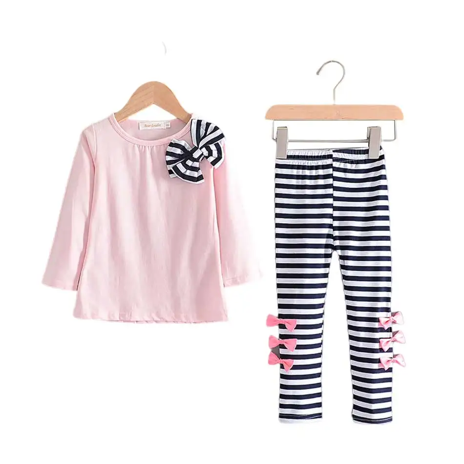 Girls' Autumn Kids Clothes Set Casual Children Clothing Cotton Bow Clothes Striped Trousers Girls' Casual Suit 2Pcs
Girls' Autumn Kids Clothes Set Casual Children Clothing Cotton Bow Clothes Striped Trousers Girls' Casual Suit 2Pcs